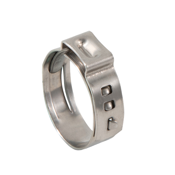 Зажим для шланга с одним ушком без наконечника, 6-7 мм/46,8-50 мм, ширина ленты 5/7 мм